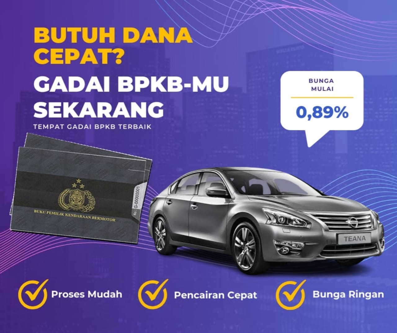 Pinjaman Dana Jaminan Bpkb Mobil Nissan Teana Dapat Pinjaman Berapa? Seperti Ini Simulasinya